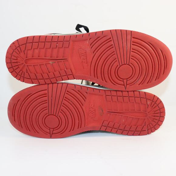 Nike Air Jordan 1 Low Bred White Swoosh – Size 7Y (Women’s 8.5) - Picture 5 of 6